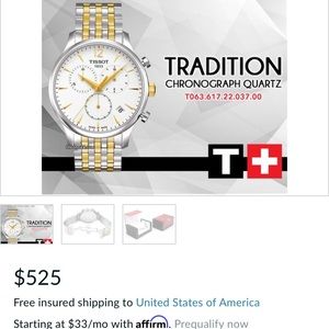 Tissot two tone T-Classic - Mens Watch